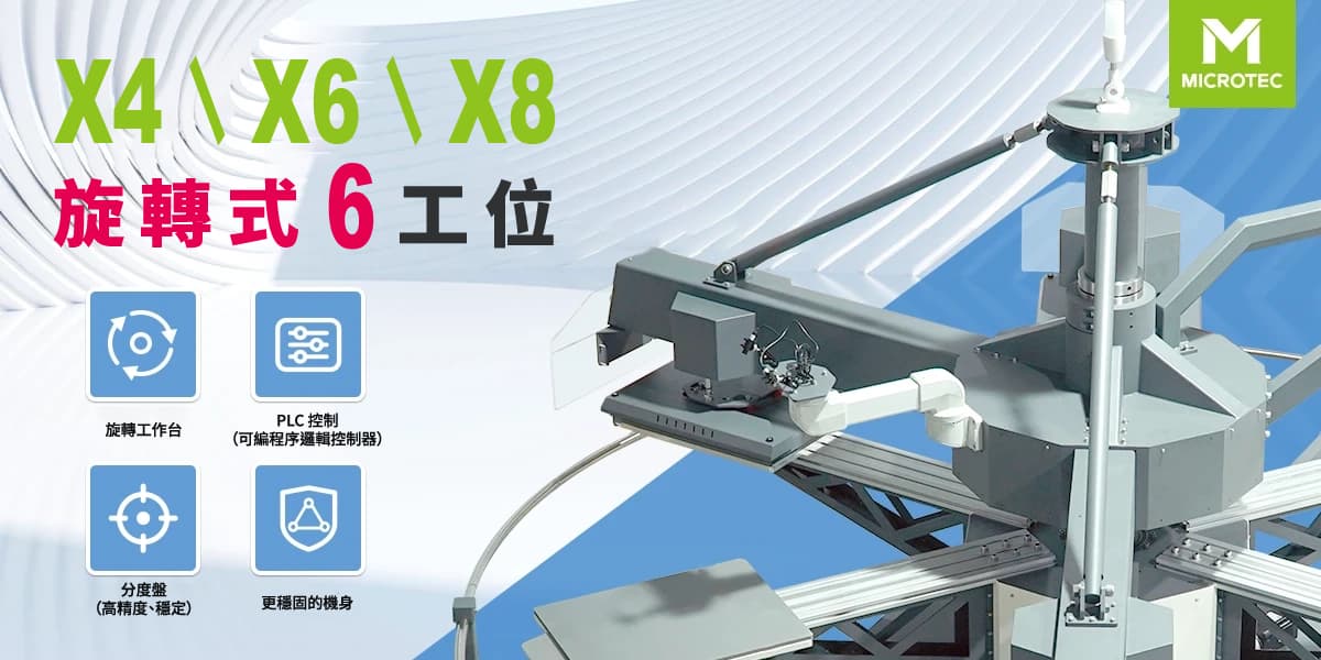 X6 六工位自動旋轉式熱轉印機